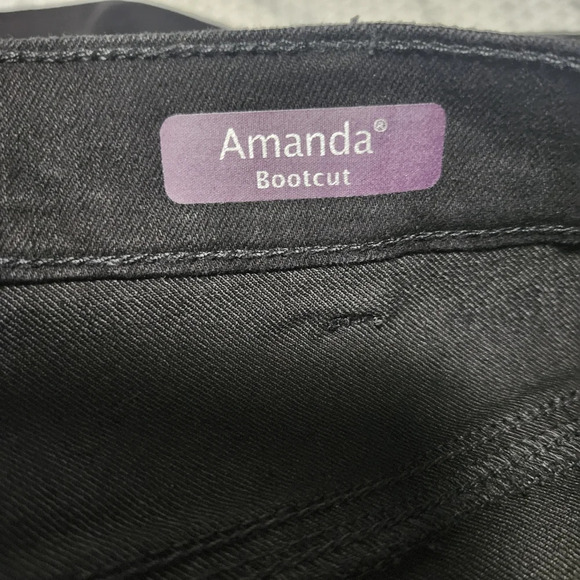 Gloria Vanderbilt women's Amanda boot cut jeans size 24WS short black new - Picture 9 of 10
